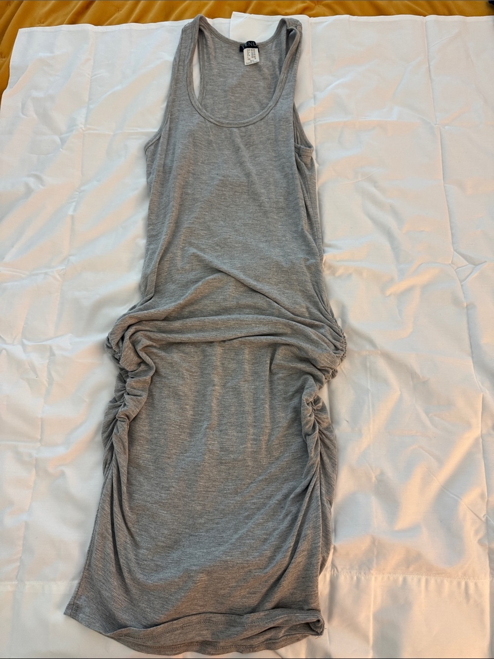 VENUS Grey Ruched Tank Dress